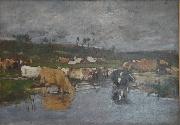 Eugene Boudin, Paysage Nombreuses vaches a herbage